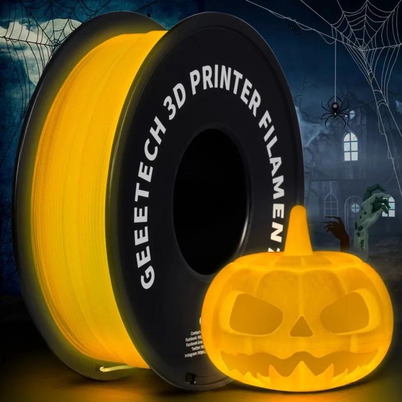 Luminous PLA Yellow (1.75mm - 1kg) van Geeetech in Geel – productfoto