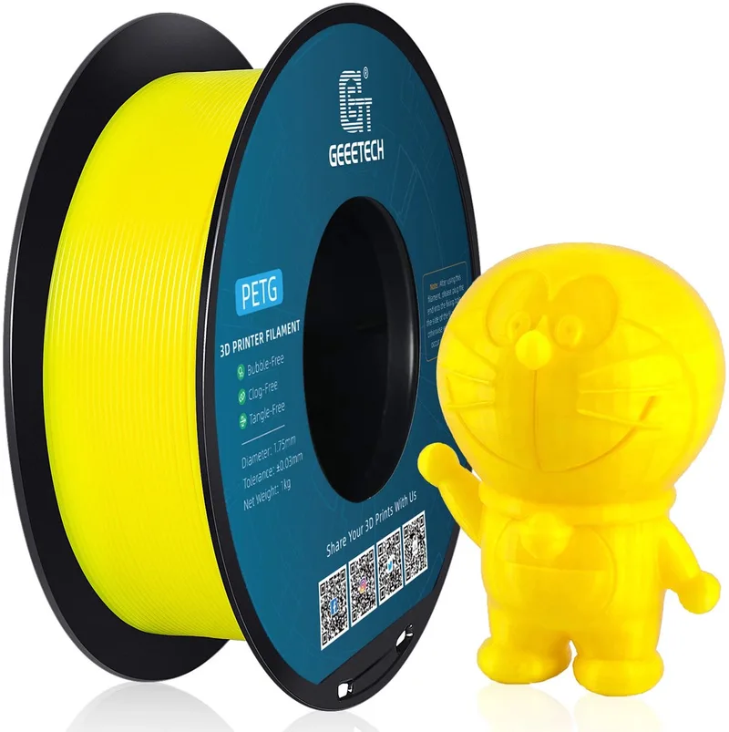PETG Filament 1KG 1.75mm – Sterk & Duurzaam 3D Printer Filament – Hoge Nauwkeurigheid ±0.03 mm – Snelle Levering, Morgen in Huis van Geeetech in Geel – productfoto