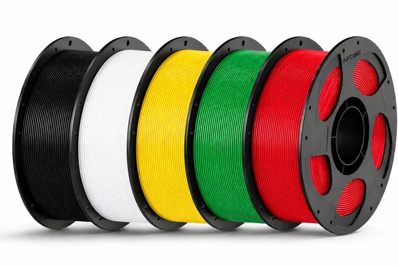 PETG Filament 5KG Bundel 1.75mm – Zwart, Wit, Geel, & Rood – Hoge Sterkte – 3D Printer Filament – Snelle Levering, Morgen in Huis van Geeetech in Groen – productfoto