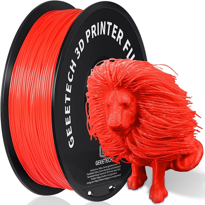 PLA - 1kg - 1.75mm - 3D Filament de Geeetech en Rouge – photo produit