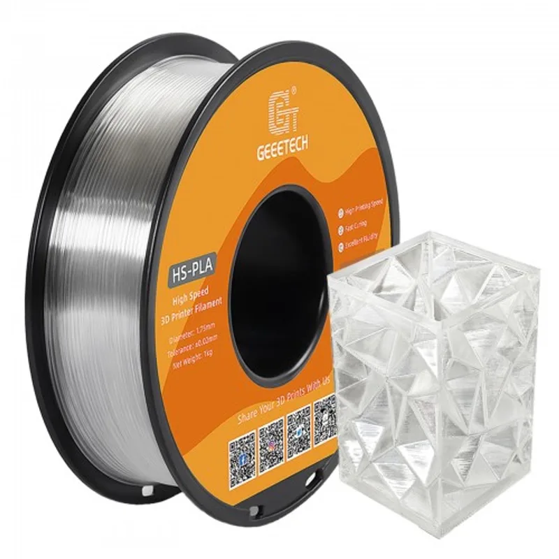 PLA HS Transparant (1.75mm - 1kg) de Geeetech – photo produit