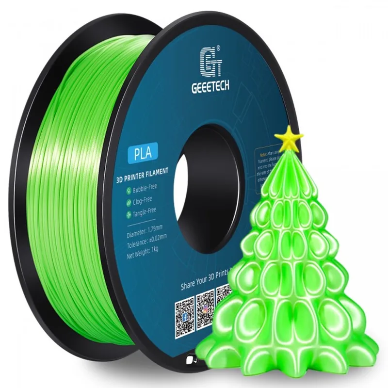 PLA Silk Green (1.75mm - 1kg) van Geeetech in Groen – productfoto