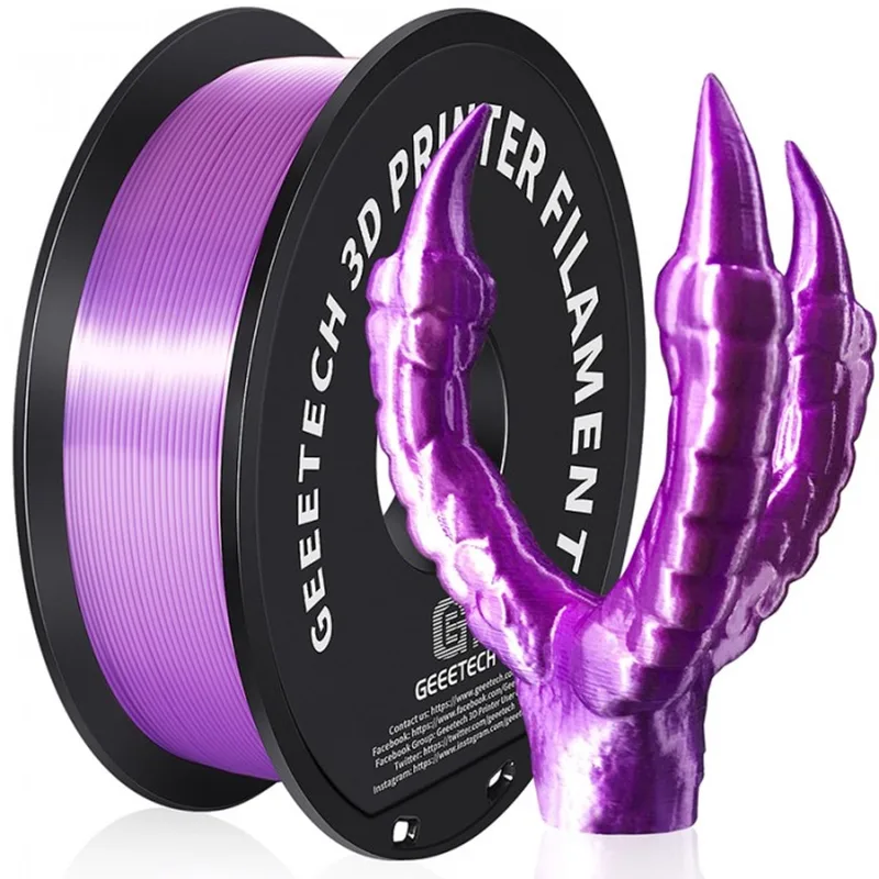 PLA Silk Purple (1.75mm - 1kg) von Geeetech in Lila – Produktfoto
