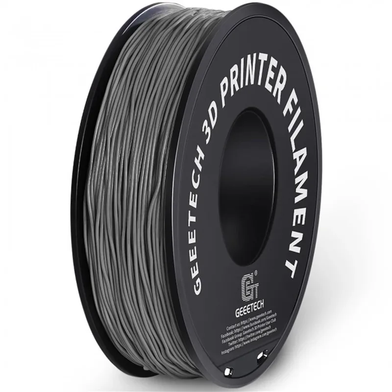 TPU Filament 1.75mm 1KG – Hoge Flexibiliteit, Geen Verstoppingen, Bubbelvrij, Hoge Kwaliteit, Brede Compatibiliteit van Geeetech in Grijs – productfoto