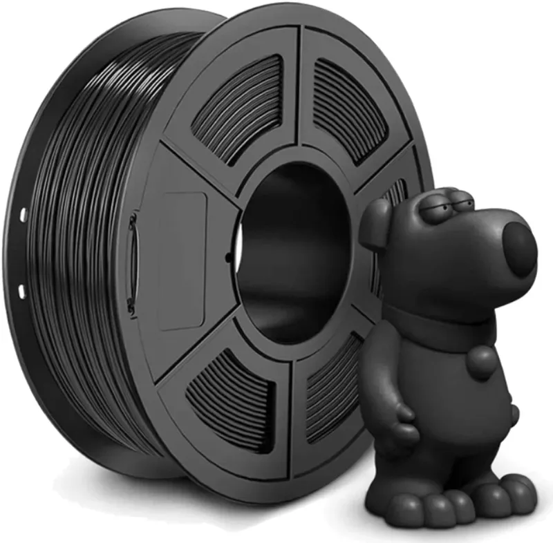 ABS 3D-Printer Filament – 1.75mm – 1KG – Slijtvast & Sterk ABS Filament van Jayo in Zwart – productfoto