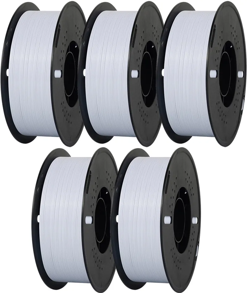 PETG Filament 1,75 mm 5 kg Wit – 3D Printer Filament voor FDM/FFF 3D-Printers – Hoge Sterkte, Nauwkeurig en Eenvoudig te Printen van Kingroon in Wit + 5 kg – productfoto