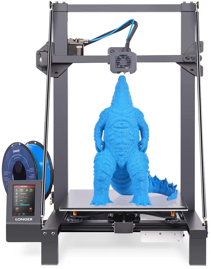 LK5 Pro 3D-printer, 90% voorgemonteerd, driehoekig ontwerp, 3 kits TMC2208 chipsets stille moederbord, 300 x 300 x 400mm van Longer in Zwart – productfoto