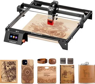 RAY5 5W Lasergraveermachine – 400×400mm Werkgebied – CNC Laser Cutter met Touchscreen – Voor Hout, Acryl, Leer & DIY Projecten