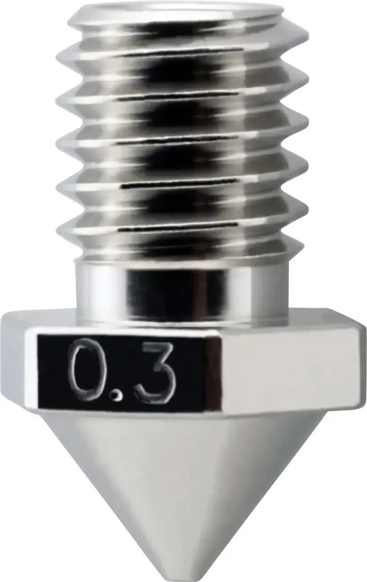 Micro-Swiss 3D Drucker Düse Passend für (3D Drucker): FlashForge Guider 3, FlashForge Guider 3 Plus 0.3mm Brass Plated Wear Resistant Nozzle M2610-03 von Micro Swiss – Produktfoto