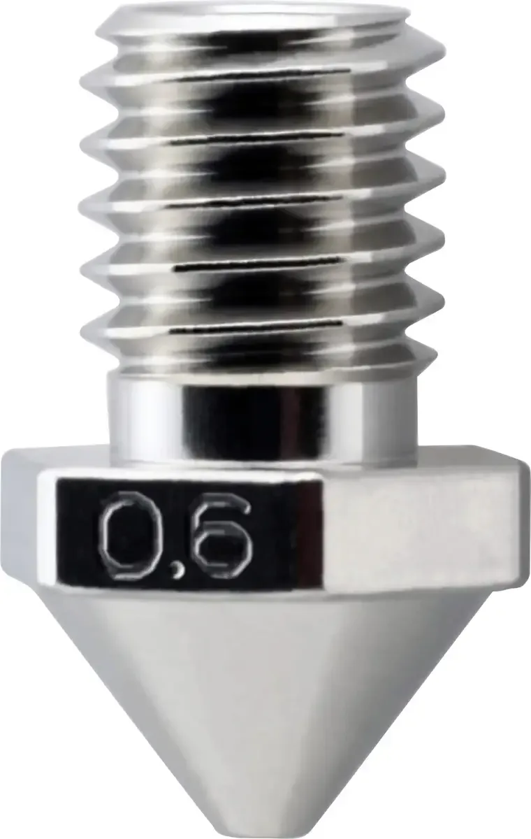 Micro-Swiss 3D Drucker Düse Passend für (3D Drucker): FlashForge Guider 3, FlashForge Guider 3 Plus 0.6mm Brass Plated Wear Resistant Nozzle M2610-06 von Micro Swiss – Produktfoto