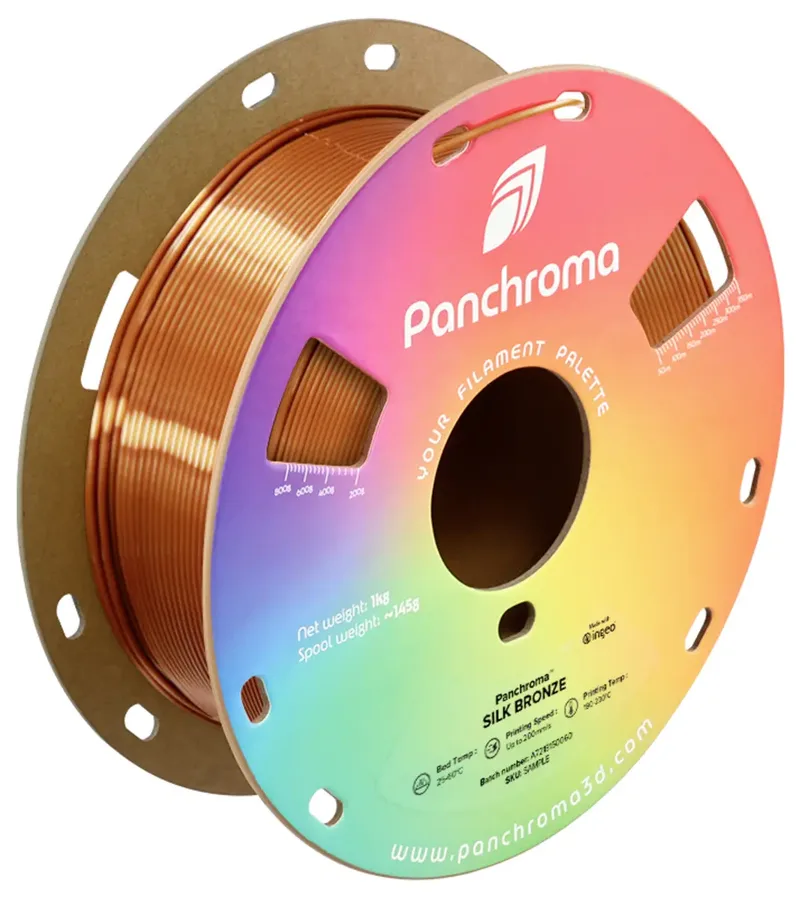 CA03004 Panchroma™ Silk Filament PLA Seidig glänzend 1.75 mm 1000 g Bronze 1 St. von Polymaker – Produktfoto