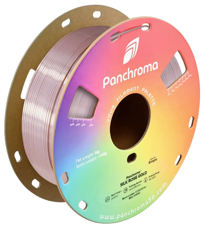 CA03017 Panchroma™ Silk Filament PLA Seidig glänzend 1.75 mm 1000 g Rose Gold 1 St. von Polymaker – Produktfoto