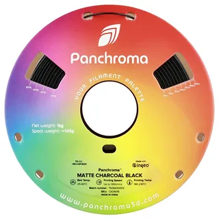 CA04015 Panchroma™ Matte Filament PLA kunststof Mat, Gering kunststofgehalte 1.75 mm 1000 g Charcoal Black, Z van Polymaker in Kleurloos – productfoto 2 van 2