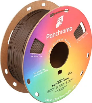 CA04017 Panchroma™ Matte Filament PLA kunststof Mat, Gering kunststofgehalte 1.75 mm 1000 g Earth Brown, Brui van Polymaker in Kleurloos – productfoto 1 van 2