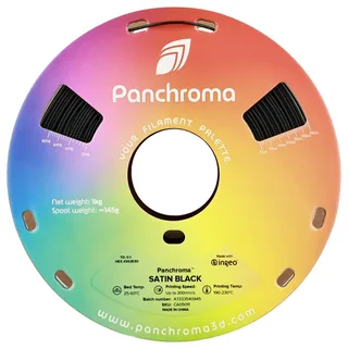 CA05011 Panchroma™ Satin Filament PLA kunststof Gesatineerd, Hoge stijfheid 1.75 mm 1000 g Zwart 1 stuk(s) van Polymaker in Kleurloos – productfoto 2 van 2