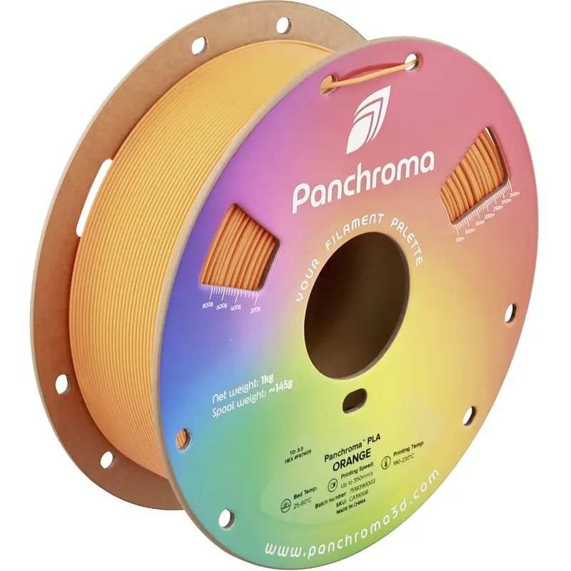 CA19008 Panchroma Filament PLA kunststof Highspeed filament 1.75 mm 1000 g Oranje 1 stuk(s) by Polymaker – product photo