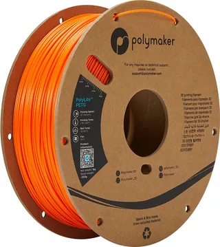 PA02008 PolyLite Filament PLA kunststof 1.75 mm 1000 g Oranje 1 stuk(s) van Polymaker in Kleurloos – productfoto 1 van 2