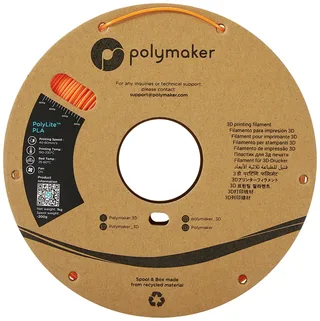 PA02008 PolyLite Filament PLA kunststof 1.75 mm 1000 g Oranje 1 stuk(s) van Polymaker in Kleurloos – productfoto 2 van 2