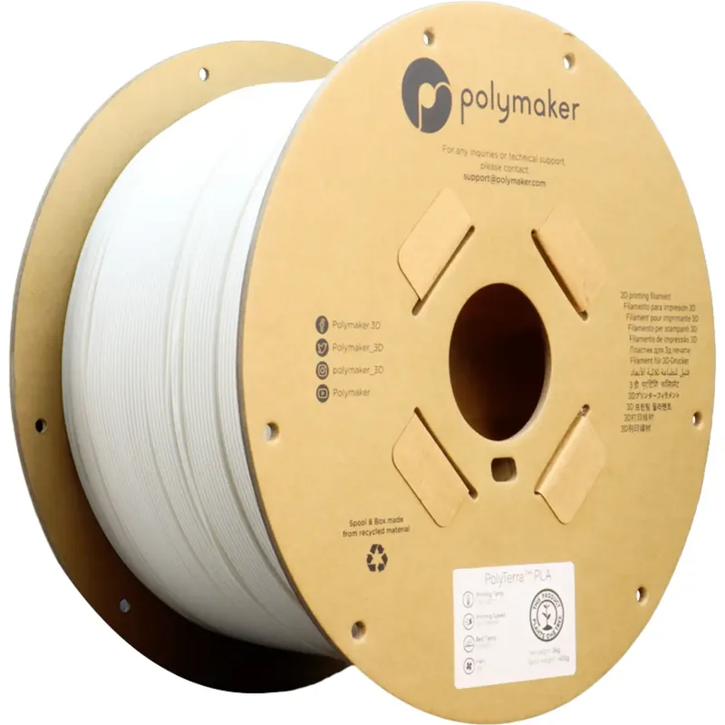 PA04008 Regular Filament PLA geringerer Kunststoffgehalt, Matt 1.75 mm 1000 g Cotton White PolyTerra™ 1 St. von Polymaker – Produktfoto