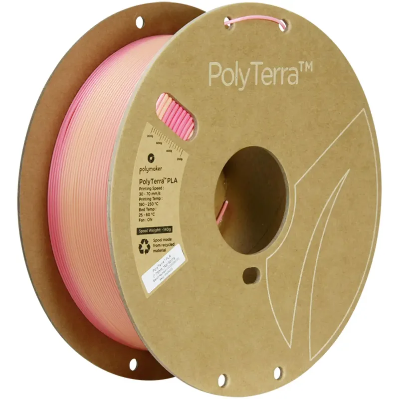 PA04035 Gradient Filament PLA geringerer Kunststoffgehalt, Matt, Mehrfarbig 1.75 mm 1000 g Spring PolyTerra™ 1 St. von Polymaker – Produktfoto