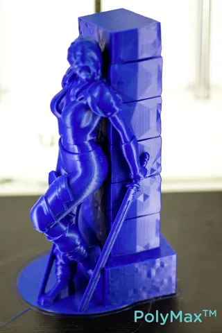 PA06005 PolyMAX Tough Filament PLA kunststof Hoge stijfheid, Hoge treksterkte, Slagvast 1.75 mm 750 g Blauw 1 van Polymaker in Kleurloos – productfoto 2 van 3