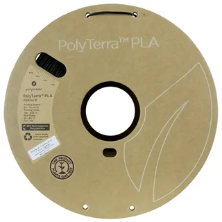 PA11001 Filament PLA kunststof, PLA mat Mat, Gerecycled PLA 1.75 mm 1000 g Zwart PolyTerra™ Edition-R 1 stuk( van Polymaker in Kleurloos – productfoto 2 van 2
