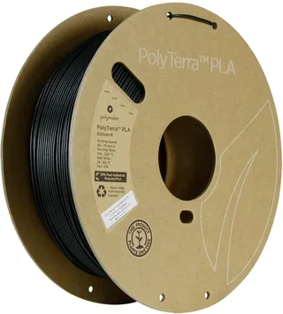 PA11001 Filament PLA kunststof, PLA mat Mat, Gerecycled PLA 1.75 mm 1000 g Zwart PolyTerra™ Edition-R 1 stuk( van Polymaker in Kleurloos – productfoto 1 van 2