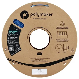 PA17004 HT-PLA Filament PLA kunststof, HT-PLA Warmtebestendig, Highspeed filament 1.75 mm 1000 g Blue, Blauw van Polymaker in Kleurloos – productfoto 2 van 2