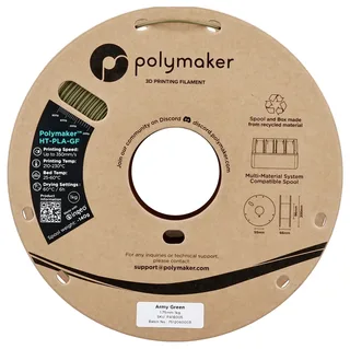 PA18005 HT-PLA-GF Filament HT-PLA-GF Warmtebestendig, Glasvezelversterkt, Mat, Highspeed filament 1.75 mm 100 by Polymaker in Kleurloos – product photo 2 of 2