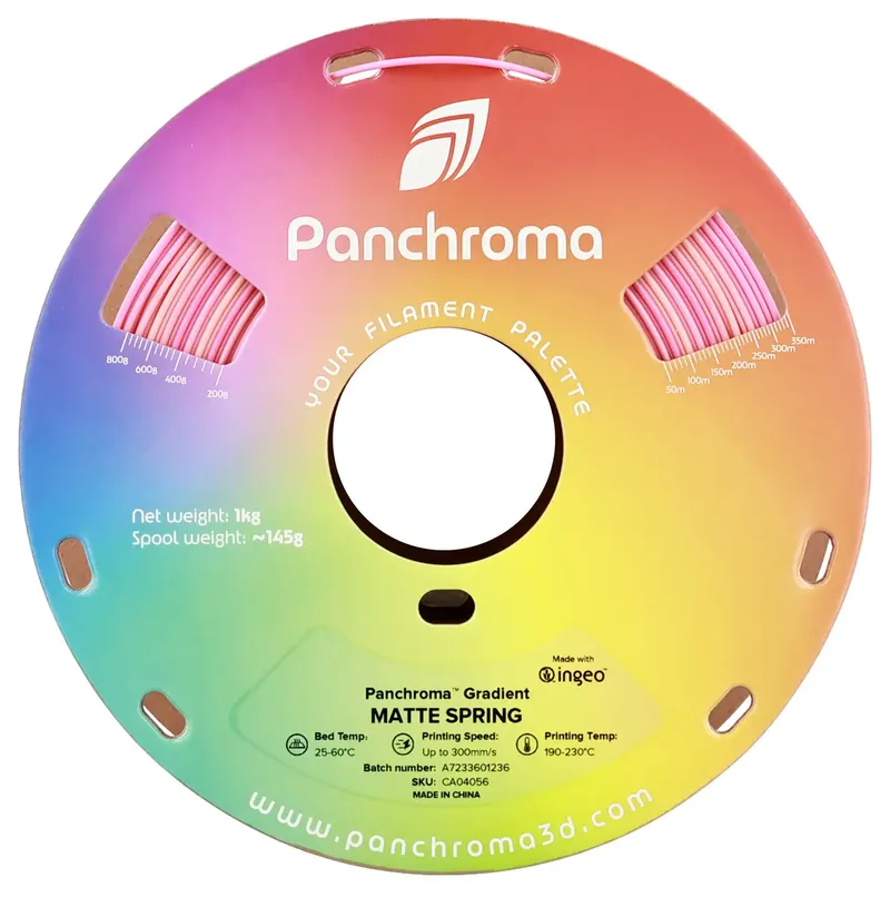 Panchroma Gradient Matte PLA 3D filament 1,75mm 1kg van Polymaker in Spring – productfoto 2 van 2