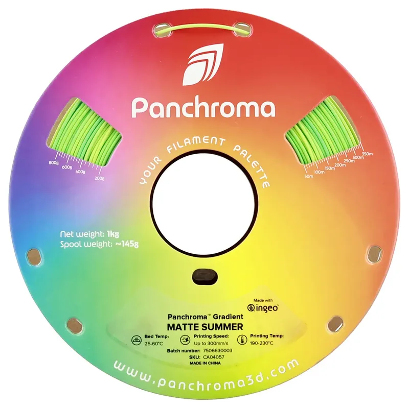 Panchroma Gradient Summer Matte PLA 3D filament 1,75mm 1kg van Polymaker – productfoto 2 van 2