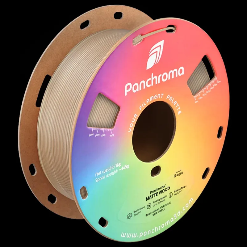 Panchroma Gradient WOOD Matte PLA 3D filament 1,75mm 1kg van Polymaker – productfoto 1 van 2