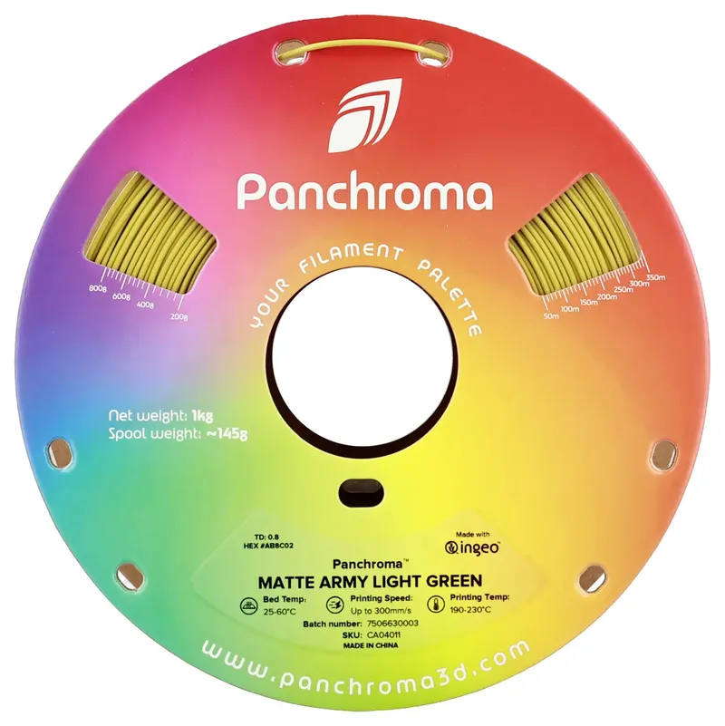Panchroma Matte PLA 3D filament 1.75mm 1kg van Polymaker – productfoto 2 van 2
