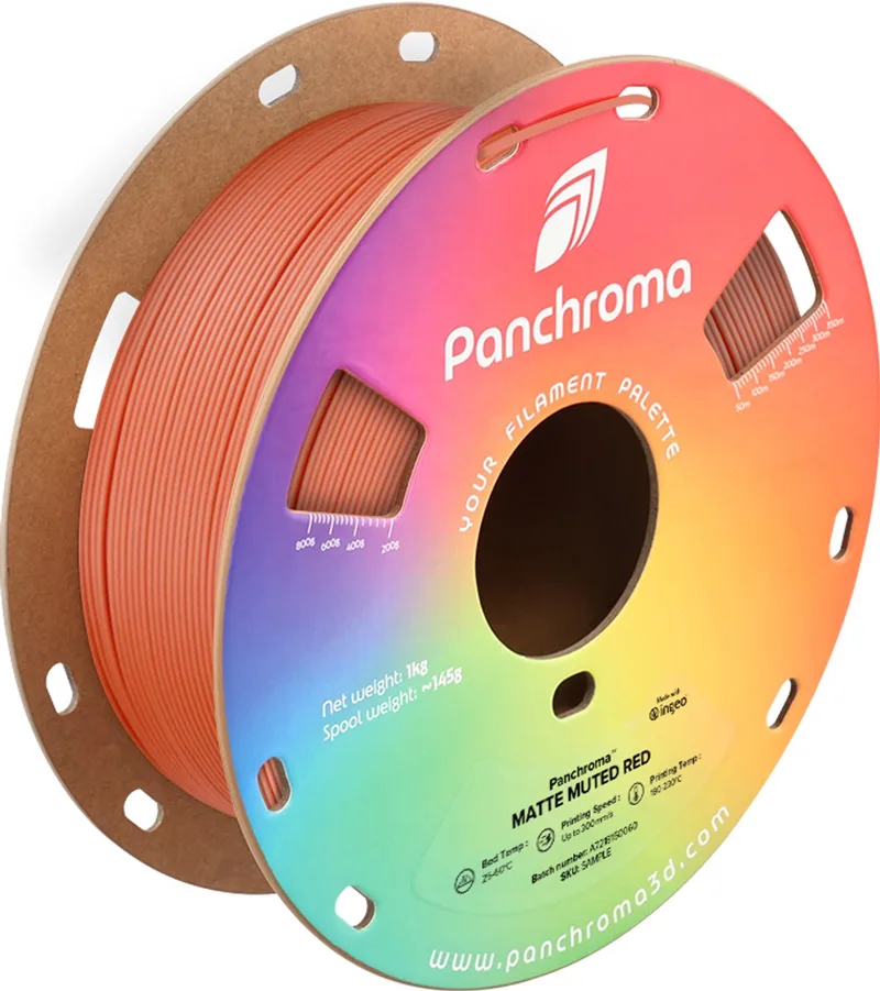 Panchroma Matte PLA 3D filament 1.75mm 1kg van Polymaker – productfoto 1 van 2
