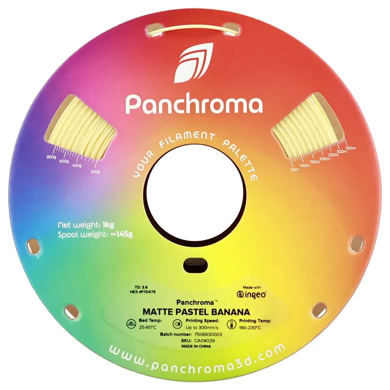 Panchroma Matte PLA 3D filament 1.75mm 1kg de Polymaker – photo produit 2 sur 2