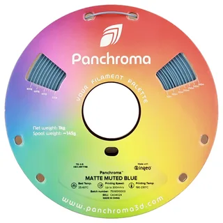 Panchroma Matte PLA 3D filament 1.75mm 1kg von Polymaker in Muted Blue – Produktfoto 2 von 2