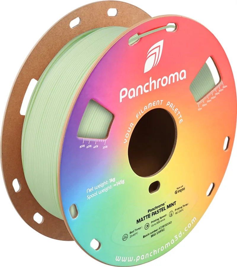 Panchroma Matte PLA 3D filament 1.75mm 1kg van Polymaker in Pastel Mint – productfoto 1 van 2