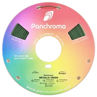 Panchroma PLA 3D filament 1,75mm 1kg van Polymaker in Metallic Groen – productfoto 2 van 2
