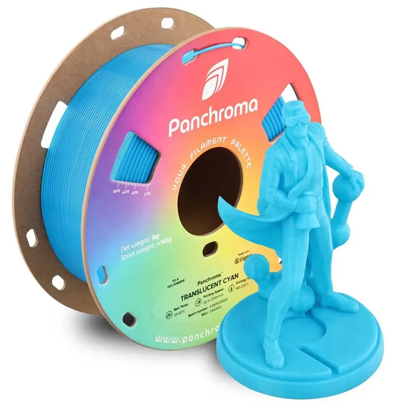 Panchroma™ Pla Translucent 1.75 Mm 1kg Pla-filament von Polymaker – Produktfoto 1 von 5