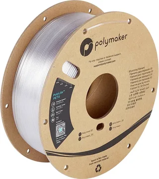 PB01011 PolyLite Filament PETG Hittebestendig, Hoge treksterkte 1.75 mm 1000 g Transparant 1 stuk(s) van Polymaker in Kleurloos – productfoto 1 van 2