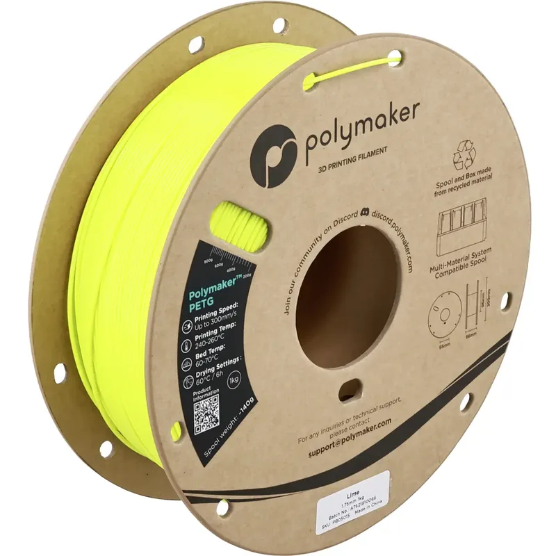 PB05015 PB05015 Filament PETG Highspeed filament 1.75 mm 1000 g Lime 1 stuk(s) by Polymaker – product photo