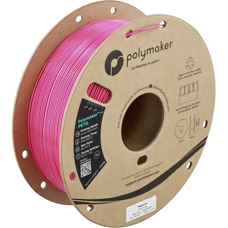 PB05017 PB05017 Filament PETG Highspeed filament 1.75 mm 1000 g Magenta 1 stuk(s) by Polymaker – product photo