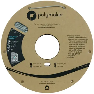 PD02003 TPU90 Filament TPU Flexibel 1.75 mm 750 g PolyFlex™ 1 stuk(s) de Polymaker en Gris – photo produit 2 sur 2