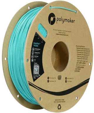 PD02005 TPU90 Filament TPU Flexibel 1.75 mm 750 g Blauw-groen PolyFlex™ 1 stuk(s) by Polymaker in Kleurloos – product photo 1 of 2