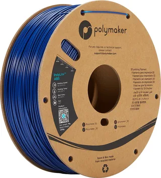 PE01007 PolyLite Filament ABS kunststof Geurarm 1.75 mm 1000 g Blauw 1 stuk(s) van Polymaker in Kleurloos – productfoto 1 van 2