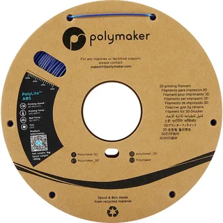 PE01007 PolyLite Filament ABS kunststof Geurarm 1.75 mm 1000 g Blauw 1 stuk(s) van Polymaker in Kleurloos – productfoto 2 van 2