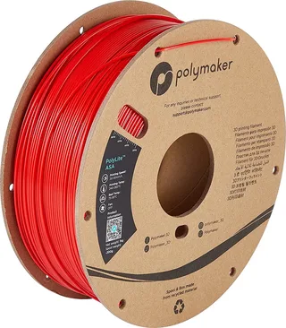 PF01004 PolyLite Filament ASA UV-bestendig, Weerbestendig, Hittebestendig 1.75 mm 1000 g Rood 1 stuk(s) från Polymaker, Kleurloos – produktbild 1 av 2