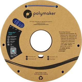 PF01005 PolyLite Filament ASA UV-bestendig, Weerbestendig, Hittebestendig 1.75 mm 1000 g Blauw 1 stuk(s) van Polymaker in Kleurloos – productfoto 2 van 2