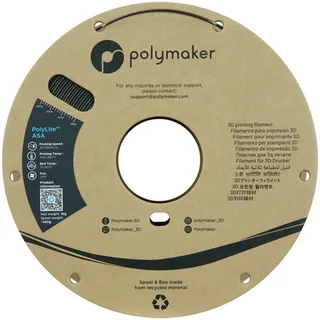 PF01046 Dark Gray Green Filament ASA Weerbestendig, Hittebestendig, UV-bestendig 1.75 mm 1000 g Grijs 1 stuk( van Polymaker in Kleurloos – productfoto 2 van 2