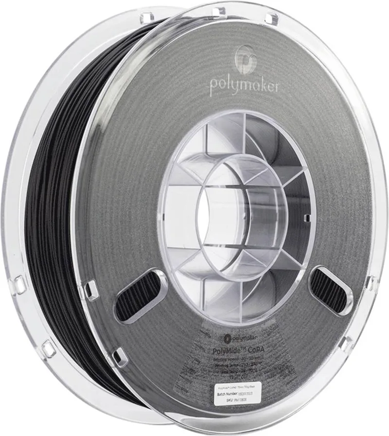 PG05001 PolyMide™ CoPA 6/6-6 Filament PA (polyamide) Hittebestendig, Hoge treksterkte 1.75 mm 750 g Zwart 1 s by Polymaker in Kleurloos – product photo